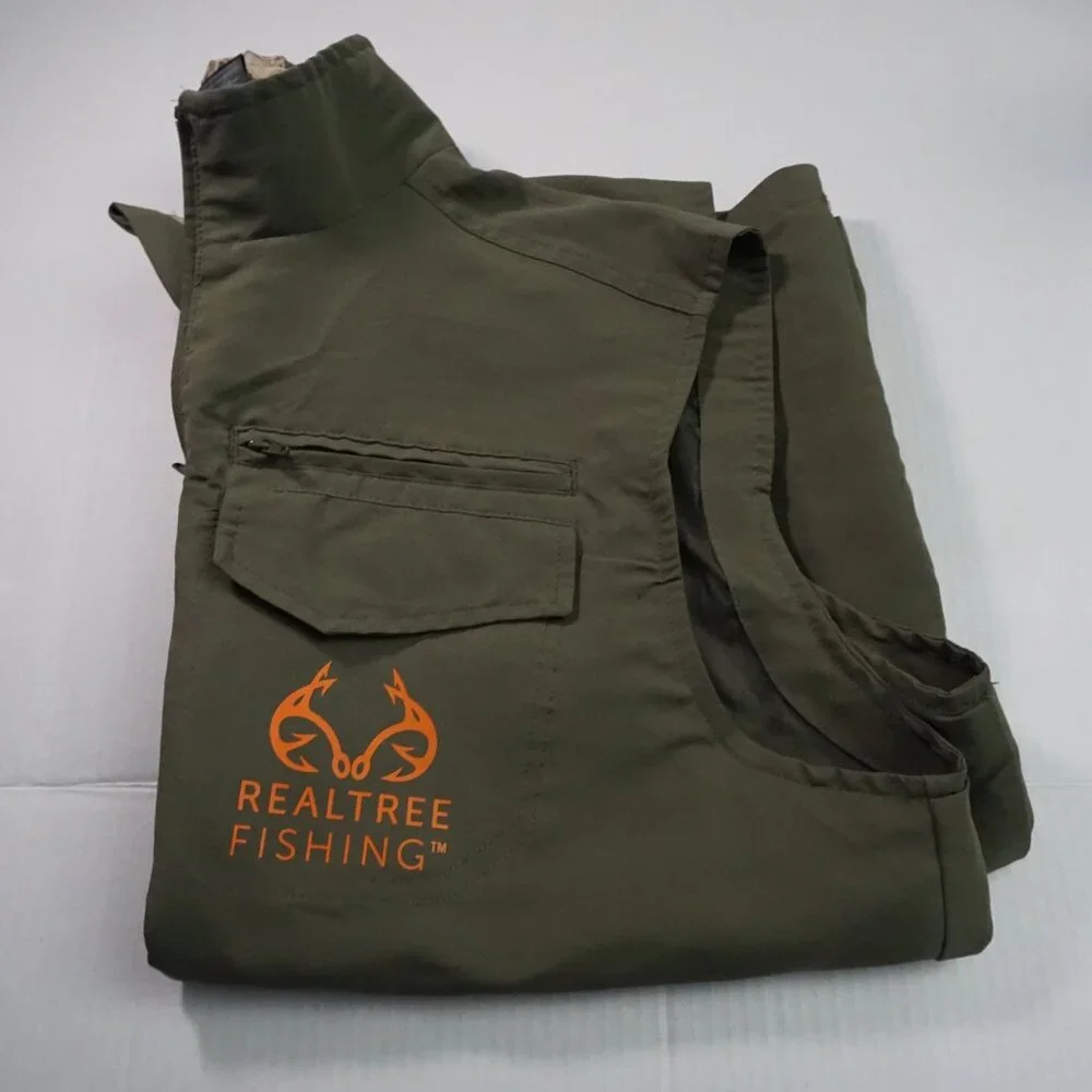 Realtree Fishing Olive Green Utility Vest Size L/G – Multi Pocket Outdoor - Picture 5 of 5